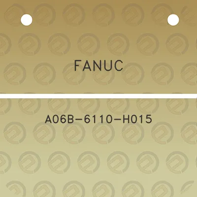 fanuc-a06b-6110-h015