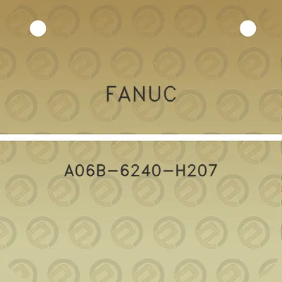 fanuc-a06b-6240-h207