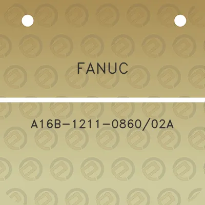 fanuc-a16b-1211-086002a