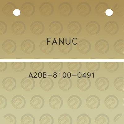 fanuc-a20b-8100-0491