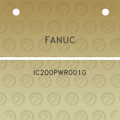 fanuc-ic200pwr001g