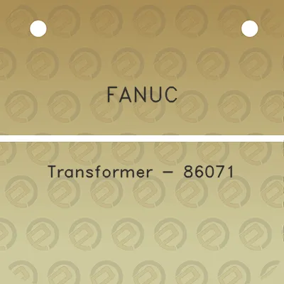 fanuc-transformer-86071