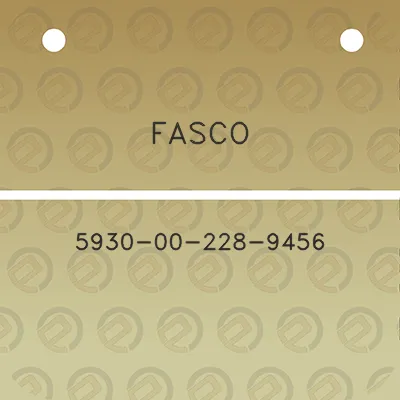 fasco-5930-00-228-9456