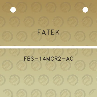 fatek-fbs-14mcr2-ac