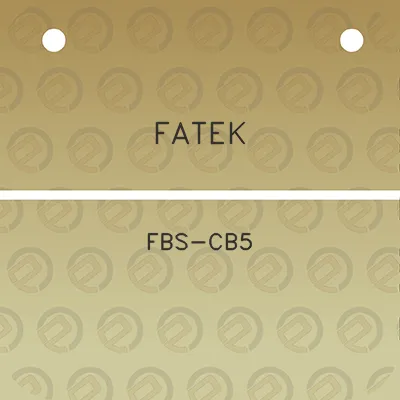 fatek-fbs-cb5