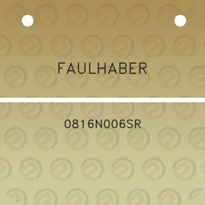 faulhaber-0816n006sr