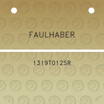 faulhaber-1319t012sr