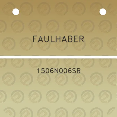 faulhaber-1506n006sr