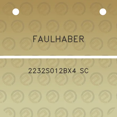 faulhaber-2232s012bx4-sc