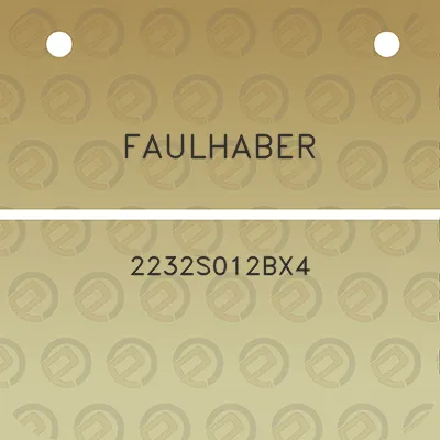 faulhaber-2232s012bx4