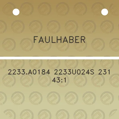 faulhaber-2233a0184-2233u024s-231-431