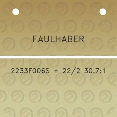 faulhaber-2233f006s-222-3071