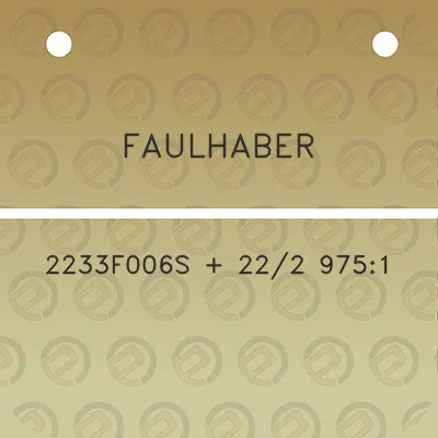 faulhaber-2233f006s-222-9751