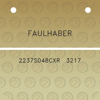 faulhaber-2237s048cxr-3217