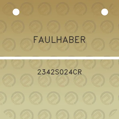 faulhaber-2342s024cr