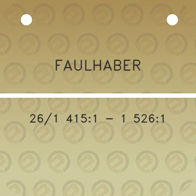 faulhaber-261-4151-1-5261