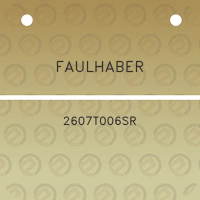 faulhaber-2607t006sr