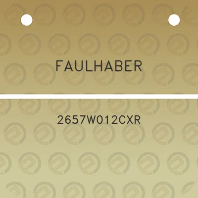 faulhaber-2657w012cxr