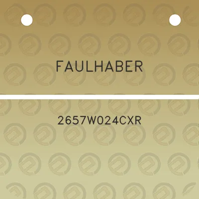 faulhaber-2657w024cxr