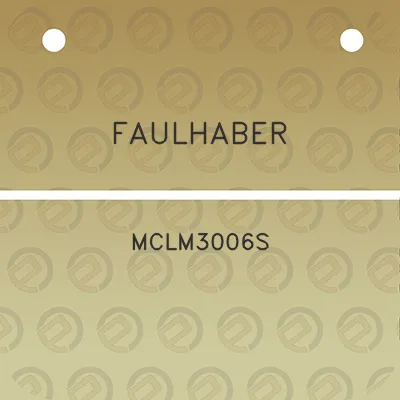 faulhaber-mclm3006s