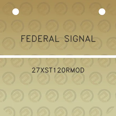 federal-signal-27xst120rmod