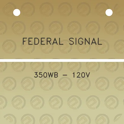 federal-signal-350wb-120v