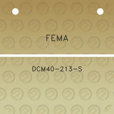 fema-dcm40-213-s