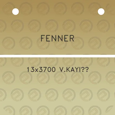 fenner-13x3700-vkayis