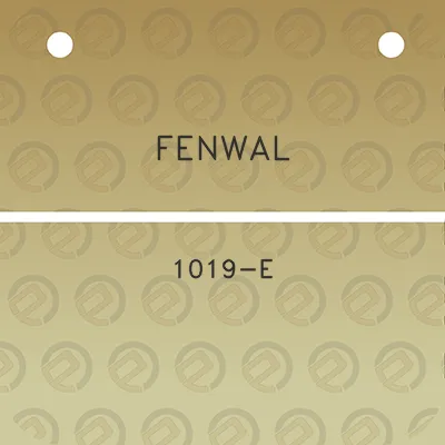 fenwal-1019-e