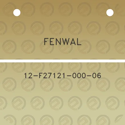 fenwal-12-f27121-000-06