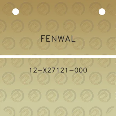 fenwal-12-x27121-000