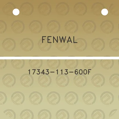 fenwal-17343-113-600f