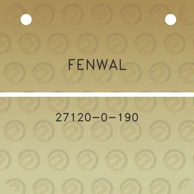 fenwal-27120-0-190