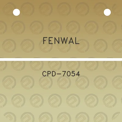 fenwal-cpd-7054