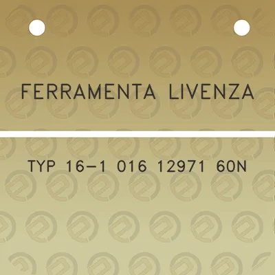 ferramenta-livenza-typ-16-1-016-12971-60n