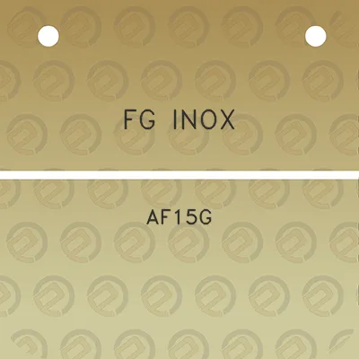 fg-inox-af15g