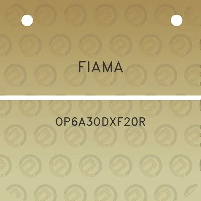 fiama-op6a30dxf20r