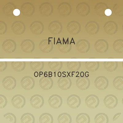 fiama-op6b10sxf20g