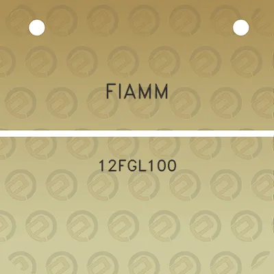 fiamm-12fgl100