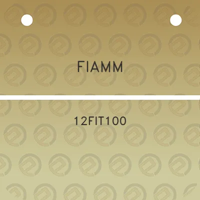 fiamm-12fit100