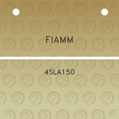 fiamm-4sla150