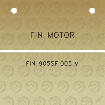 fin-motor-fin-905sf005m