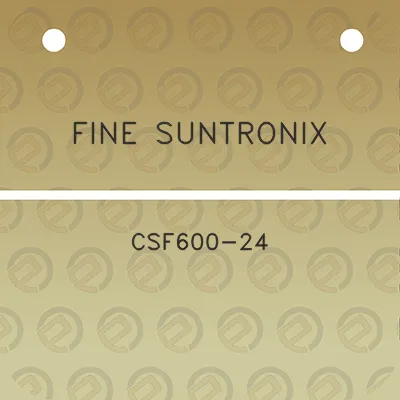 fine-suntronix-csf600-24