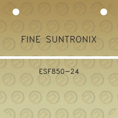 fine-suntronix-esf850-24