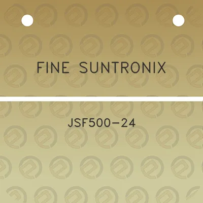 fine-suntronix-jsf500-24