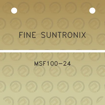 fine-suntronix-msf100-24