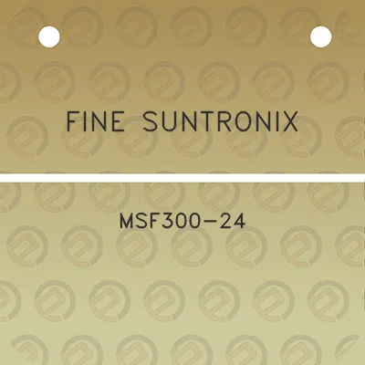 fine-suntronix-msf300-24