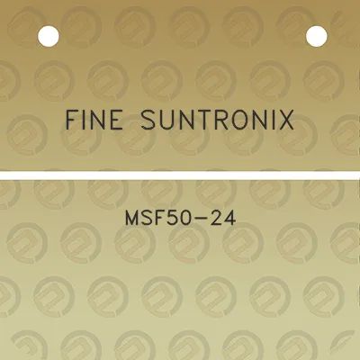 fine-suntronix-msf50-24