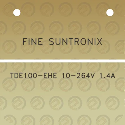 fine-suntronix-tde100-ehe-10-264v-14a