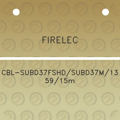 firelec-cbl-subd37fshdsubd37m135915m